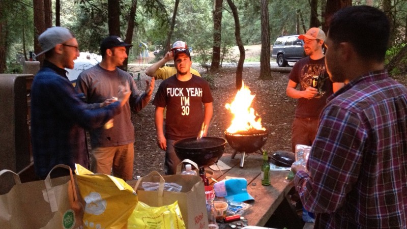 Not exactly sure what is going on here...beyond the shirt Mike got from Colby. Who's next?