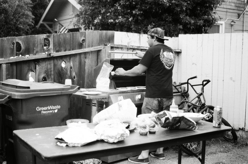 Grill Master: Not to be mistaken for mixmaster mike, we've got GrillMaster Mike lacing up the homies with some hot beef.